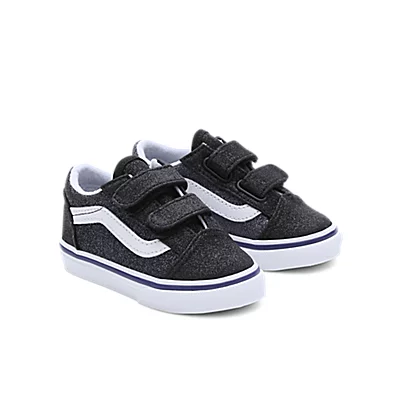 Vans Toddler 2-Tone Glitter Old Skool Shoes (1-4 Years) -Vans Sales Store VN0A38JNYA6 HERO
